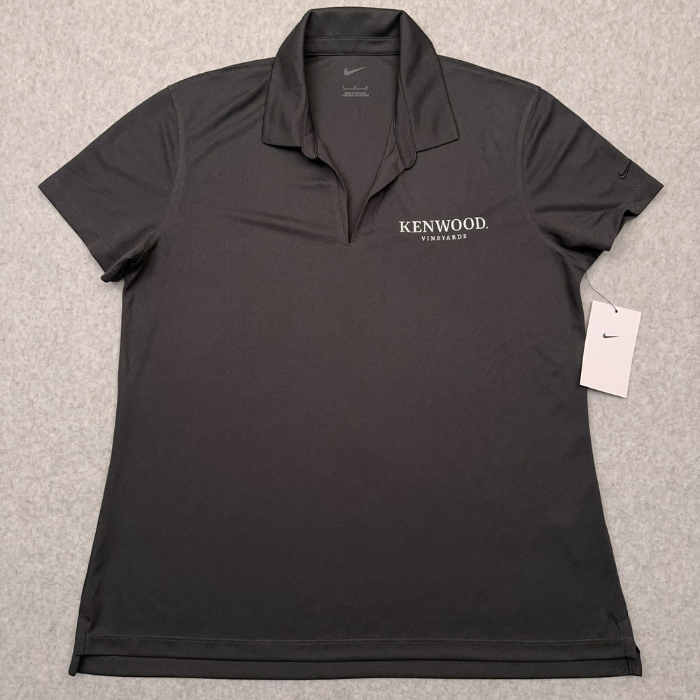 NEW Nike Dri-Fit Micro Pique 2.0 Polo Shirt Women's Large Golf Kenwood Vineyards
